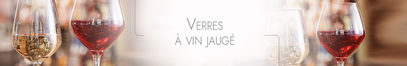 Verres à vin jaugés