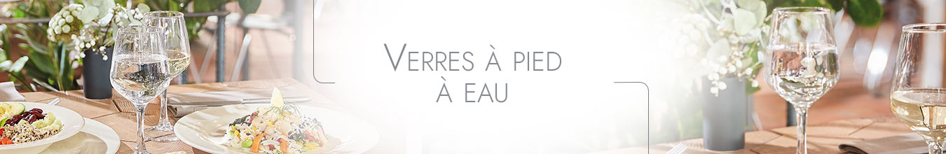 Verres à pied à eau Verres à pied à eau