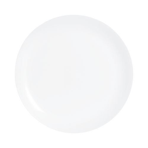 Assiette coupe plate ronde 25 cm Evolution Blanc