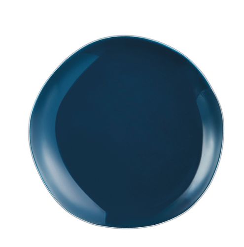 Assiette plate ronde 25,4 cm Rocaleo Bleu marine