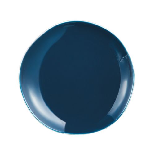 Assiette plate ronde 19,8 cm Rocaleo Bleu marine