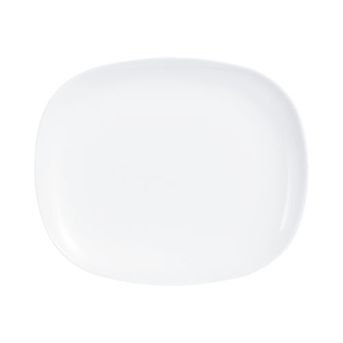 Assiette plate rectangulaire 28x23 cm Evolution Blanc