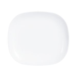Assiette plate rectangulaire 21,5x19 cm Evolution Blanc