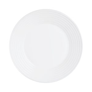 Assiette plate ronde blanche 25 cm Stairo Blanc