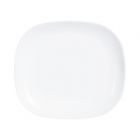 Assiette plate rectangulaire 21,5x19 cm Evolution Blanc