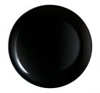 Assiette coupe plate ronde 25 cm Evolution Noir  