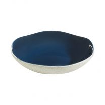 Assiette creuse ronde 20,2 cm Rocaleo Bleu marine 70 cl