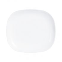 Assiette plate rectangulaire 21,5x19 cm Evolution Blanc