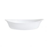 Plat de cuisson blanc 25 x 15,8 cm Smart Cuisine Carine