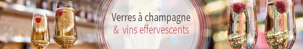 Verres à champagne et vins effervescents