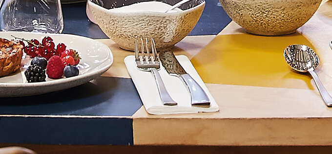 Fourchette Alabama Sand table bistronomie Arcoroc