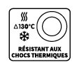 picto résistance aux chocs thermique